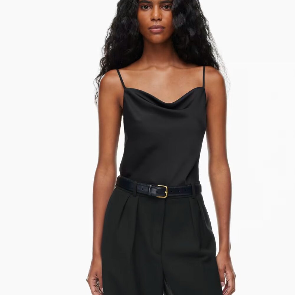 Babaton Cowl Neck Satin Camisole